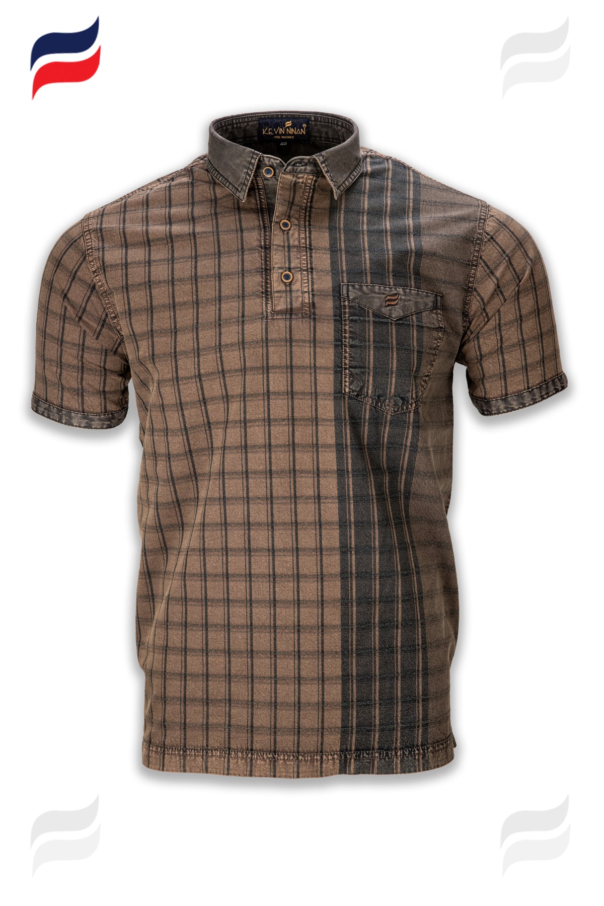 Kevin Ninan Pre-Washed Polo Shirt