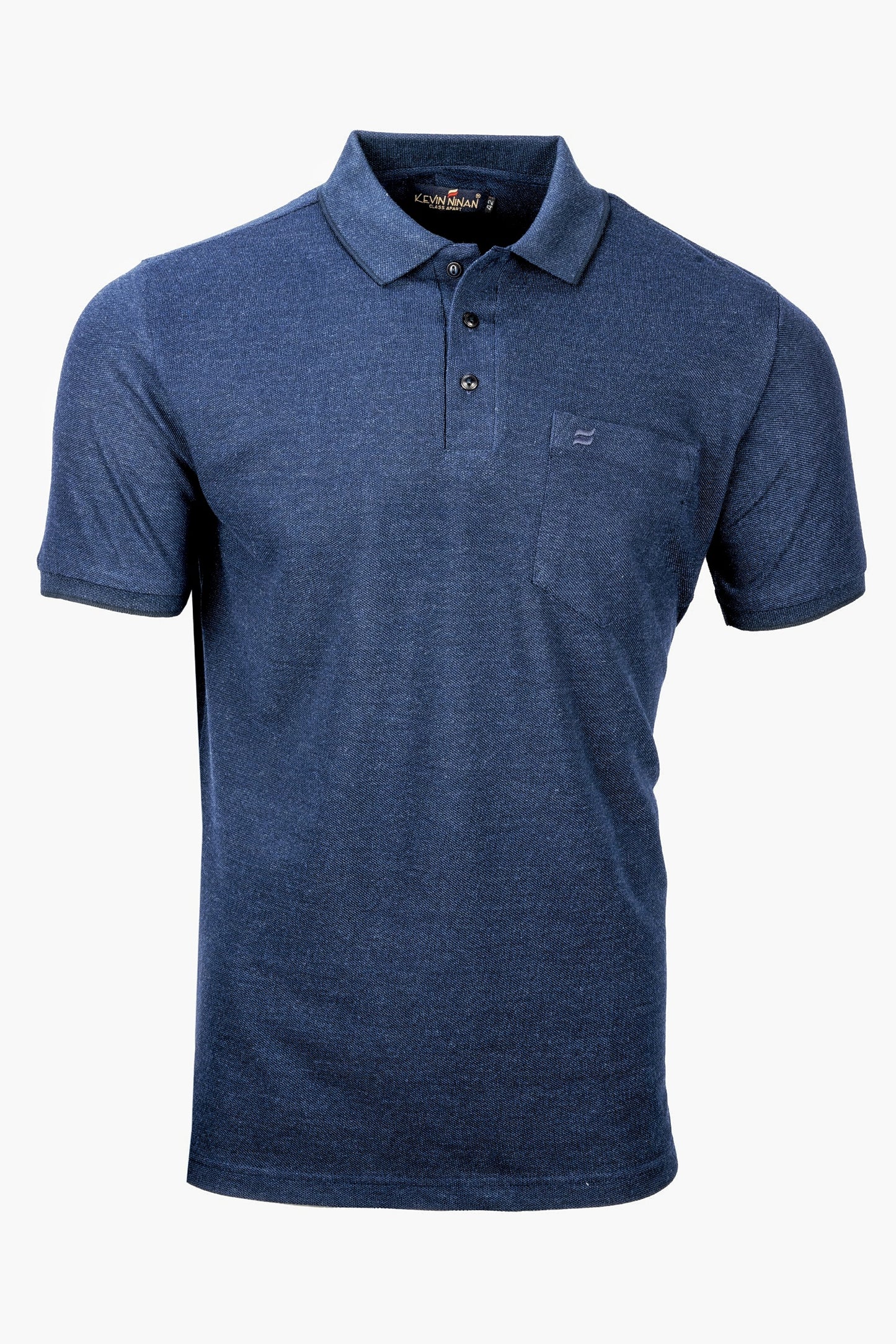 Kevin Ninan Two-tone Blue Polo T-shirt