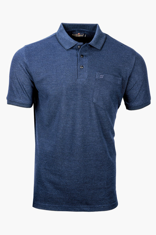 Kevin Ninan Two-tone Blue Polo T-shirt