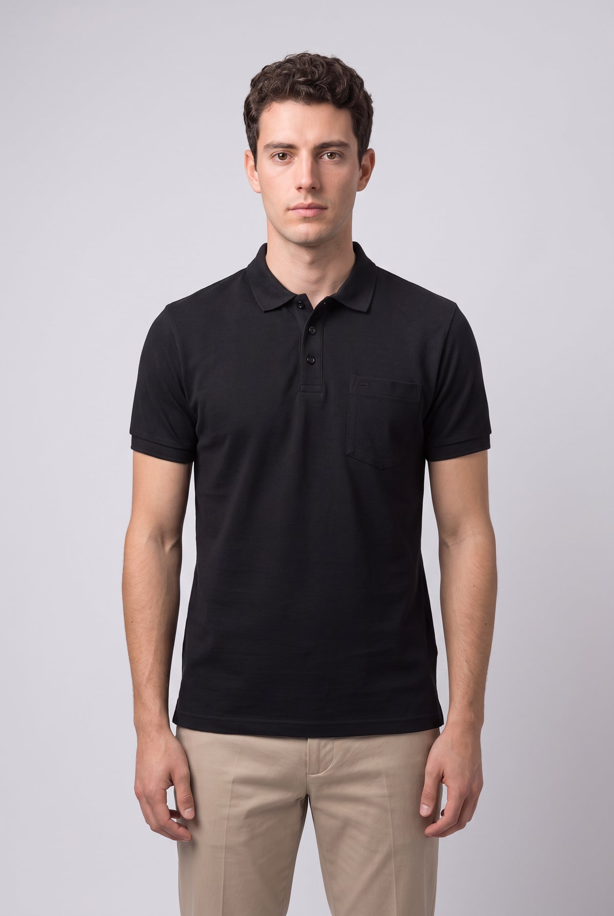 kevin ninan black polo shirt