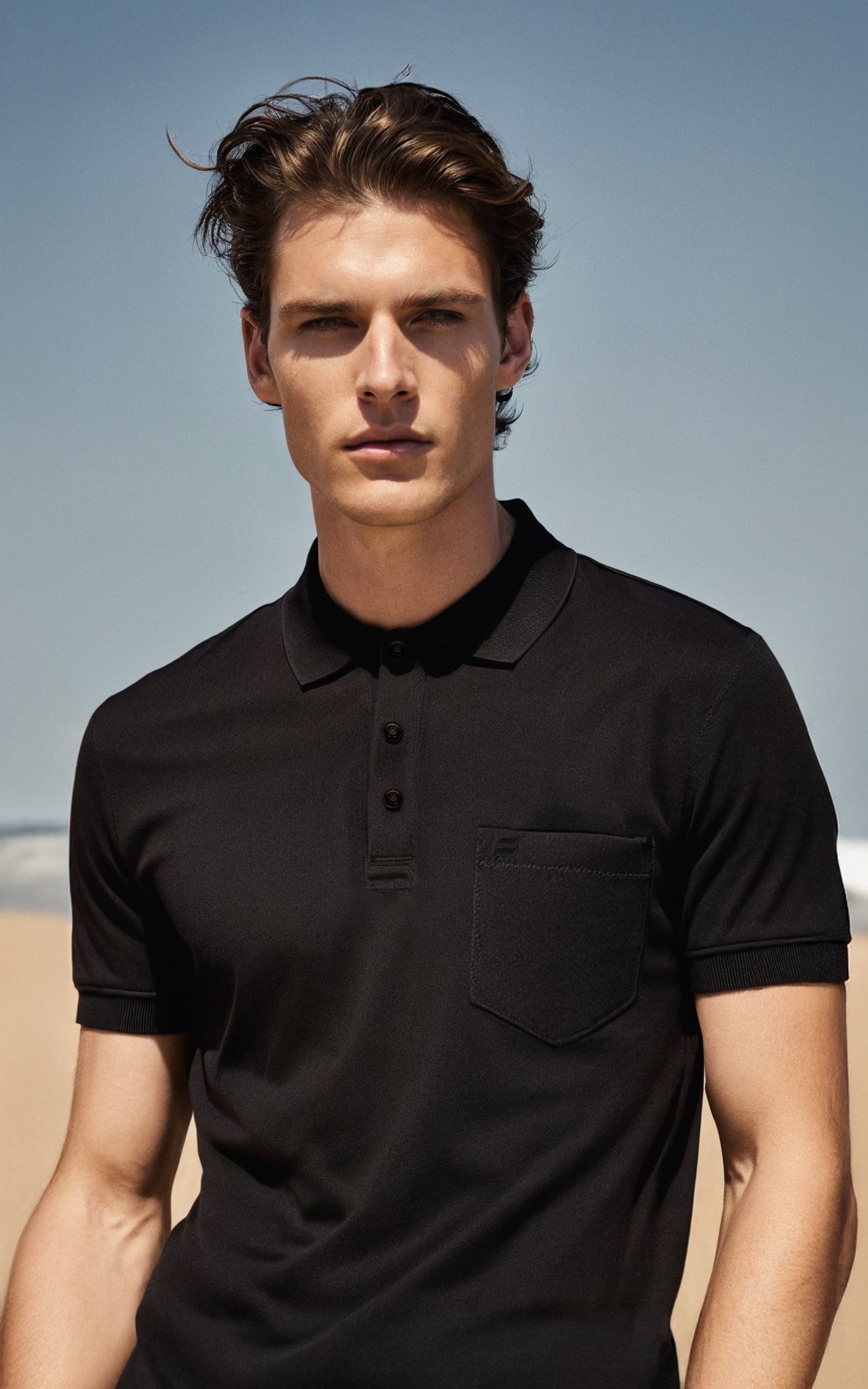 Black Polo T-shirt