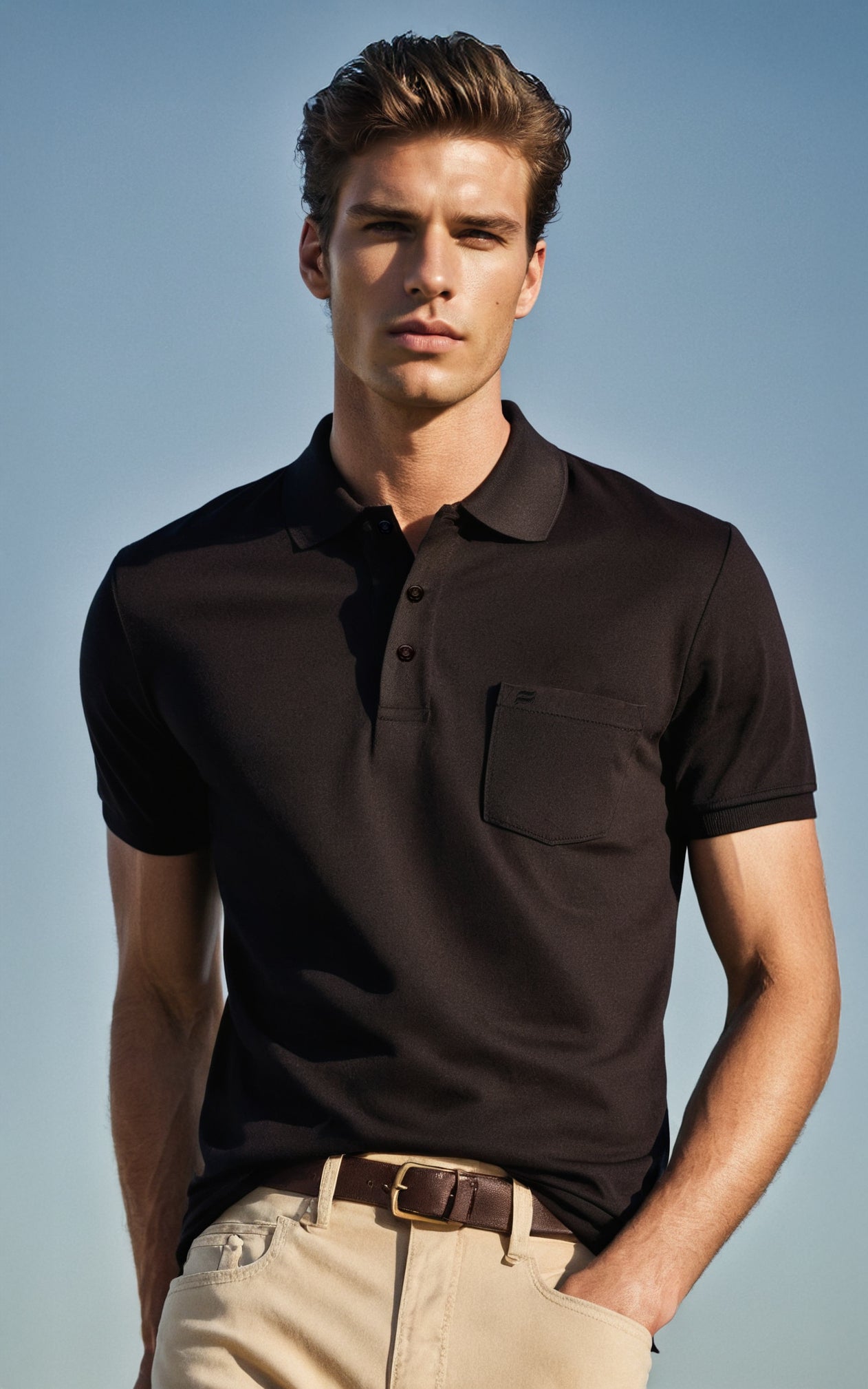Black Polo T-shirt