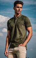 Olive Polo T-shirt