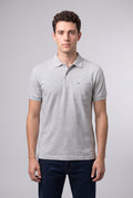 Melange Grey Polo T-shirt