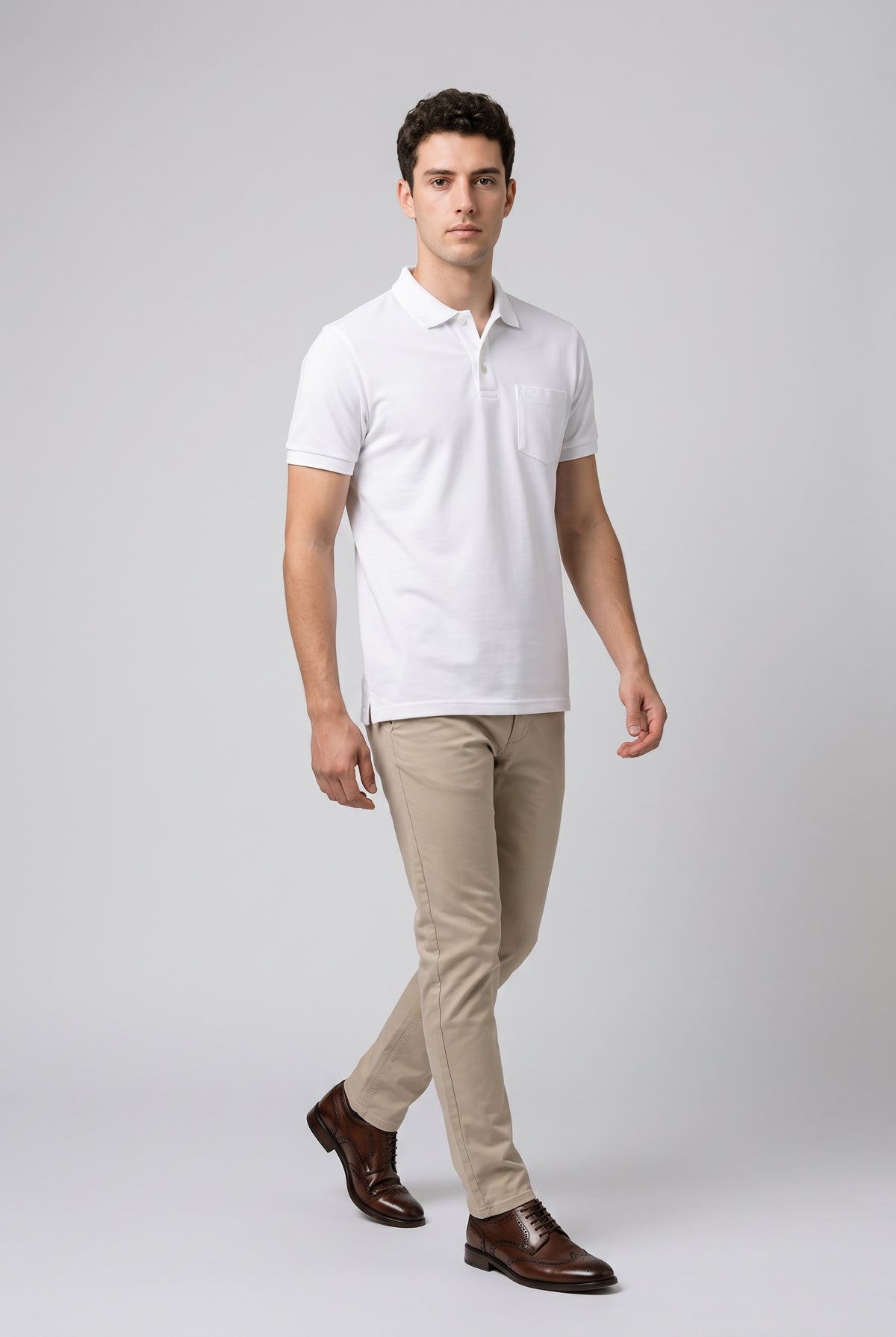 White Polo T-shirt