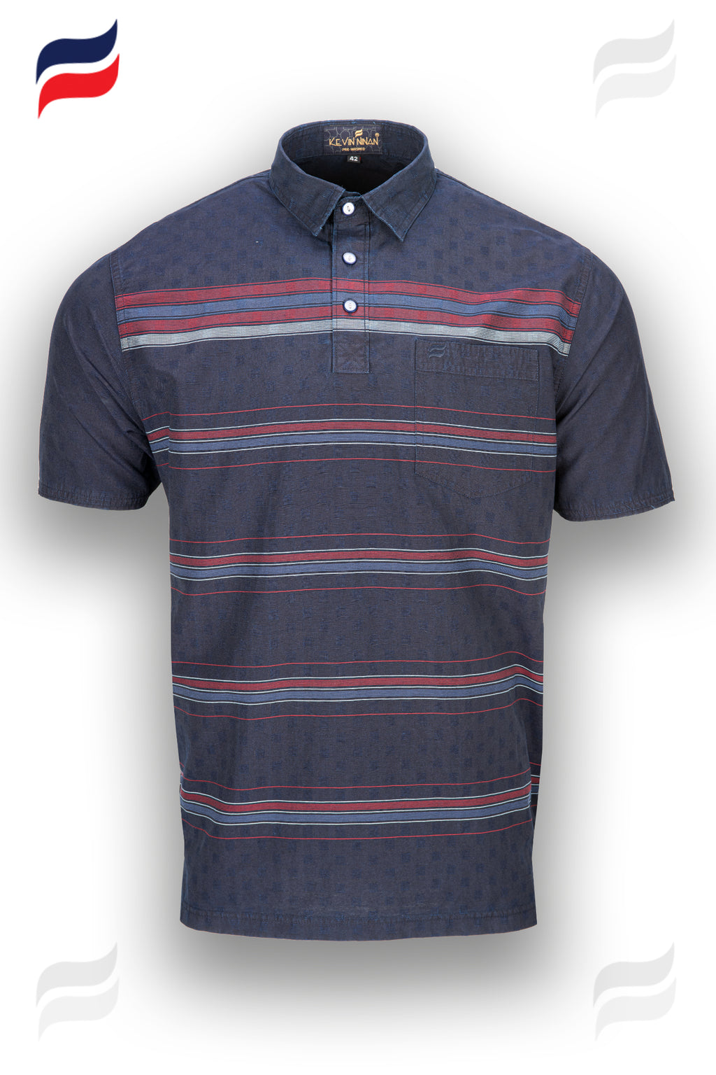 Kevin Ninan Pre-Washed Polo Shirt