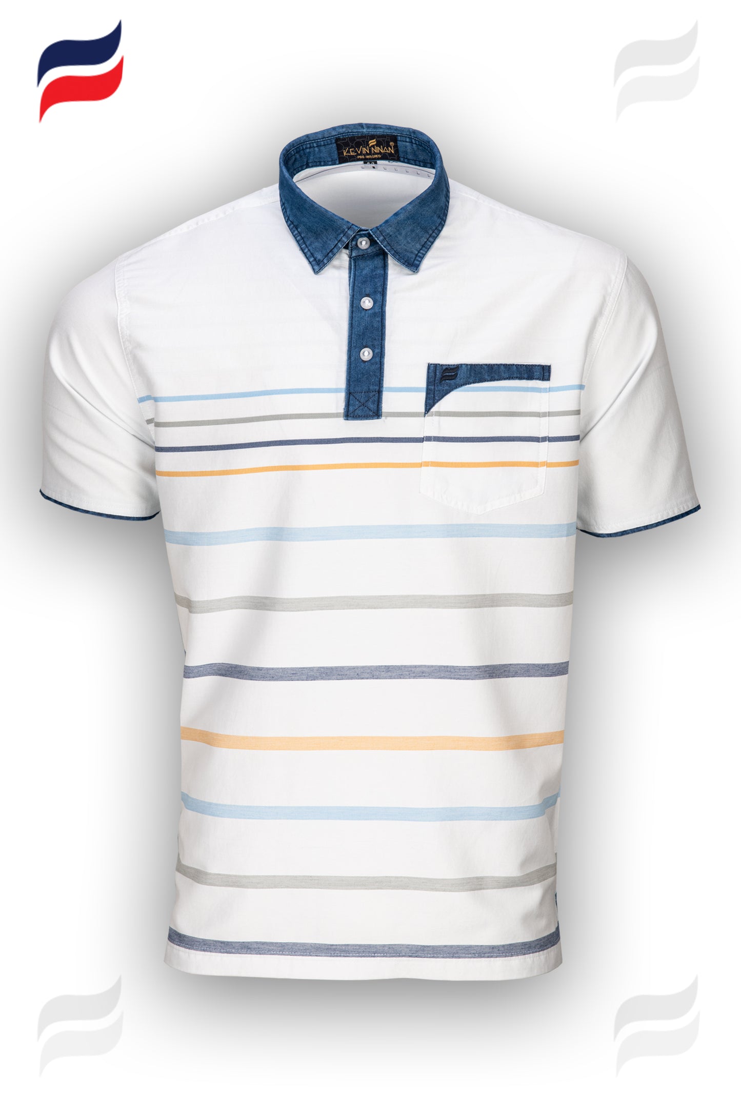 Kevin Ninan Pre-Washed Polo Shirt