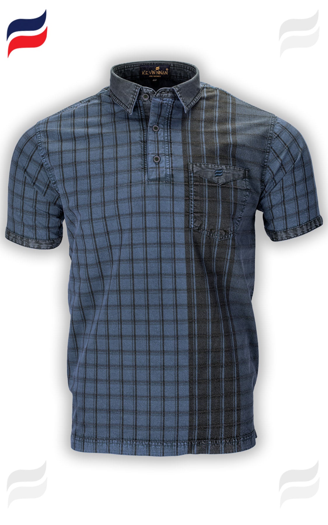 Kevin Ninan Pre-Washed Polo Shirt