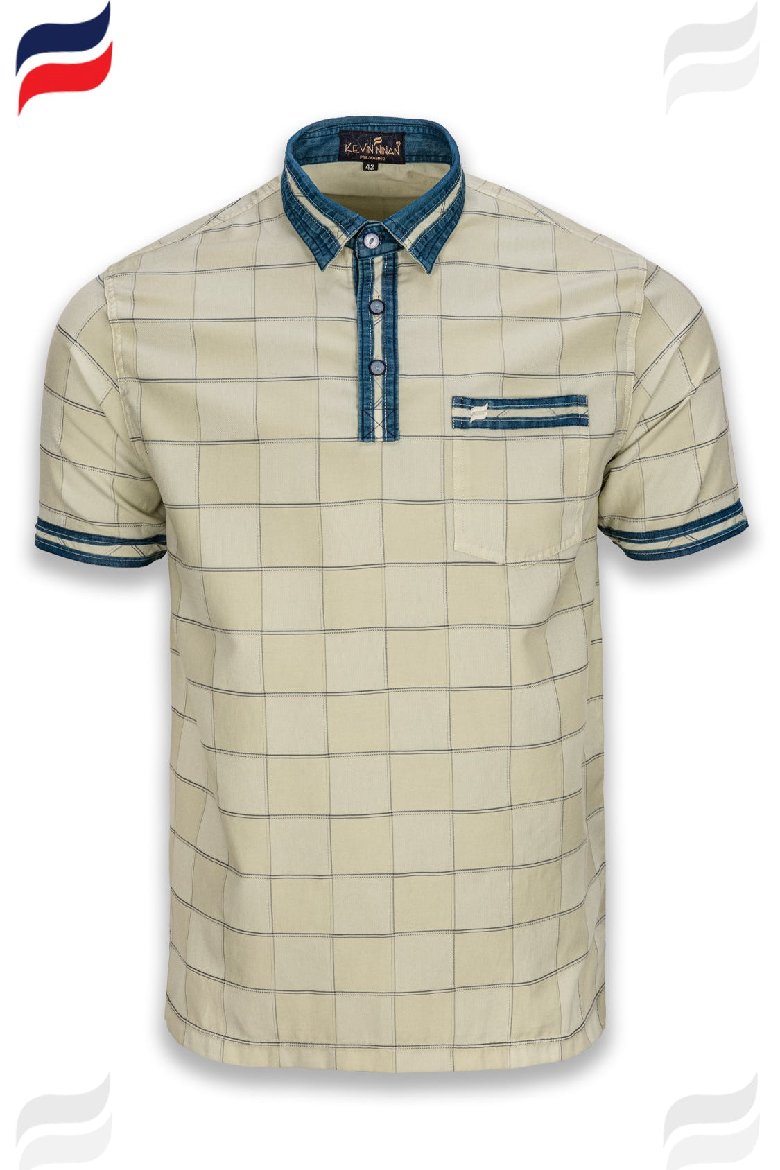 Kevin Ninan Pre-Washed Polo Shirt