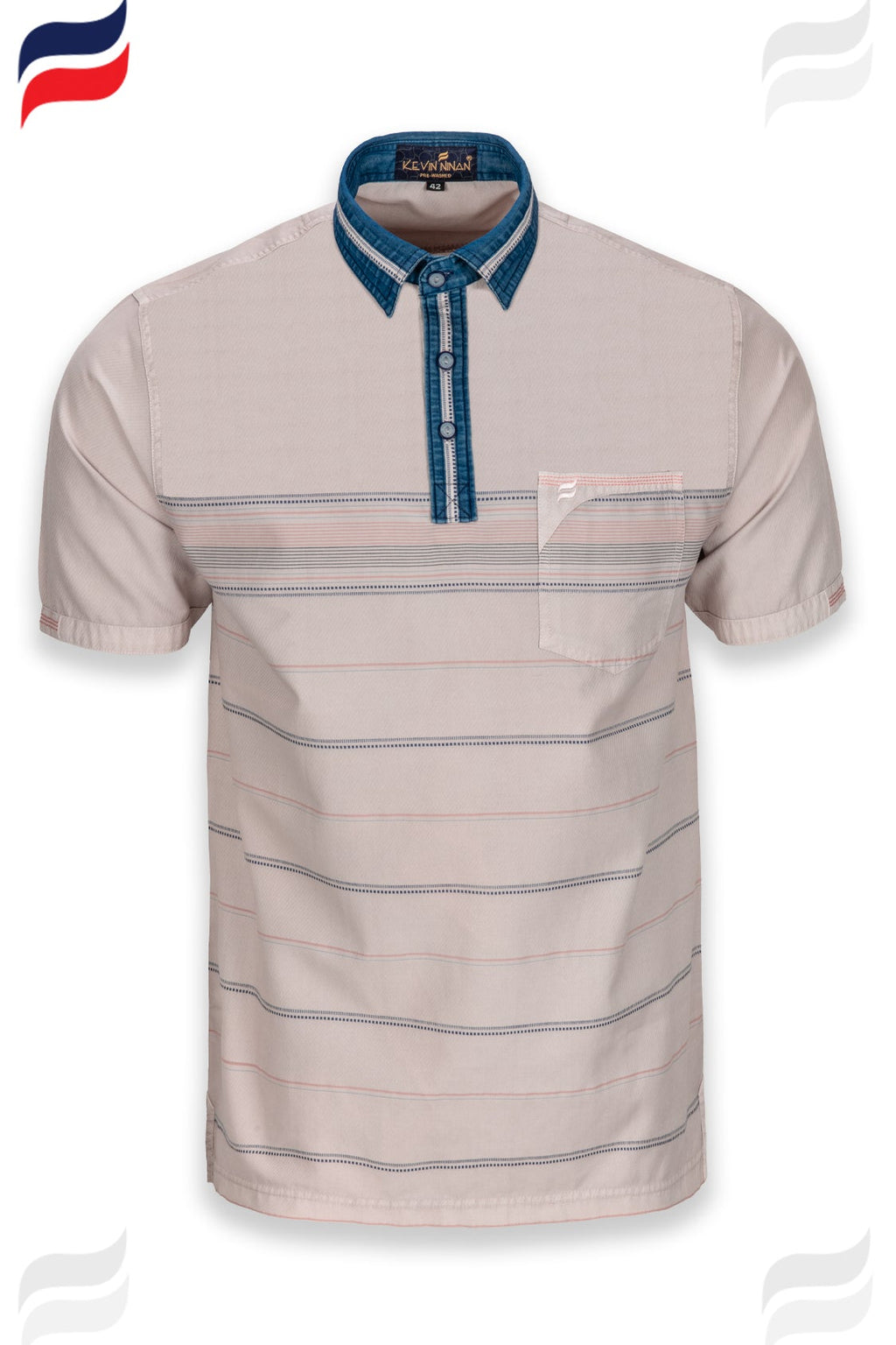Kevin Ninan Pre-Washed Polo Shirt