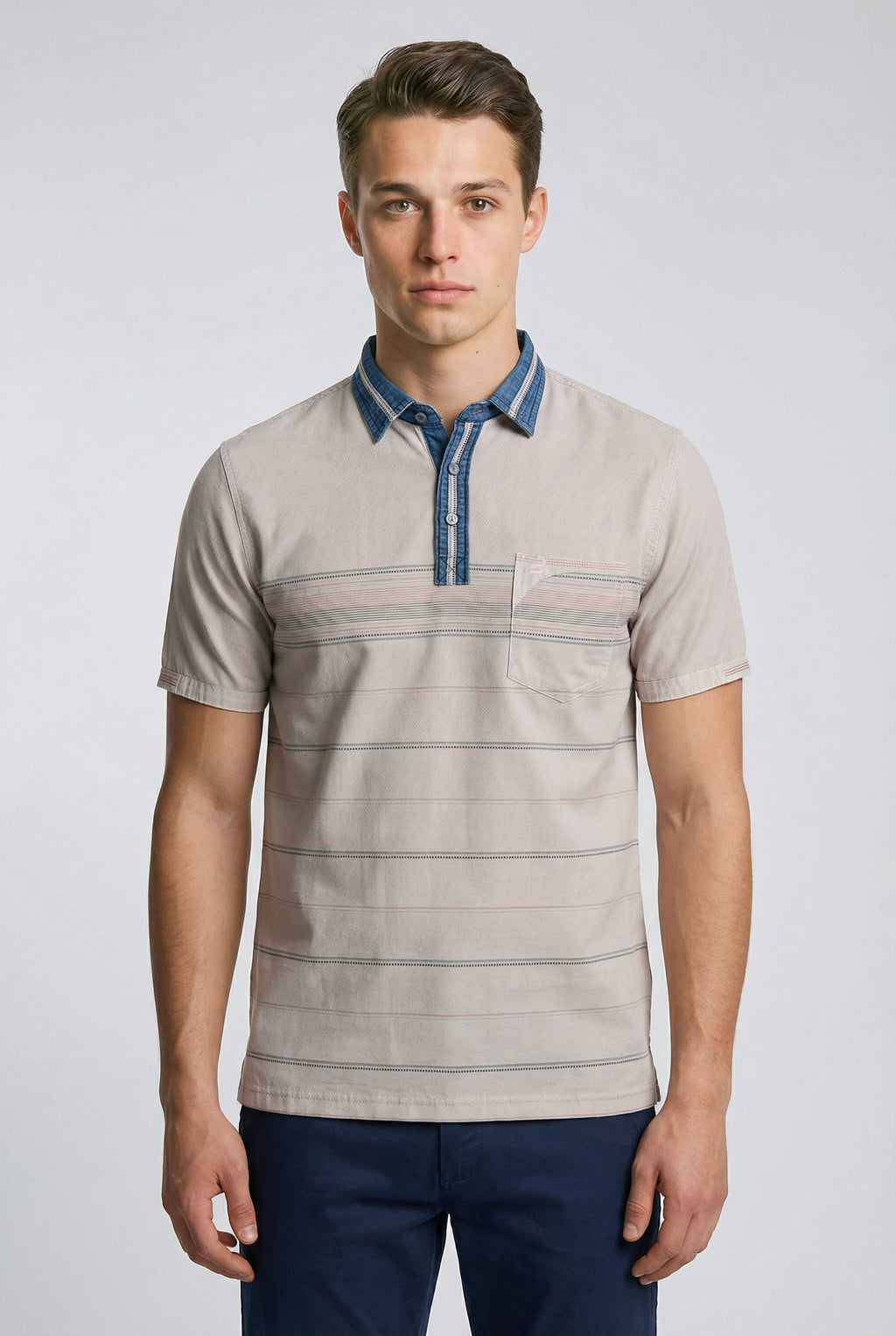 Kevin Ninan Stone washed polo shirt
