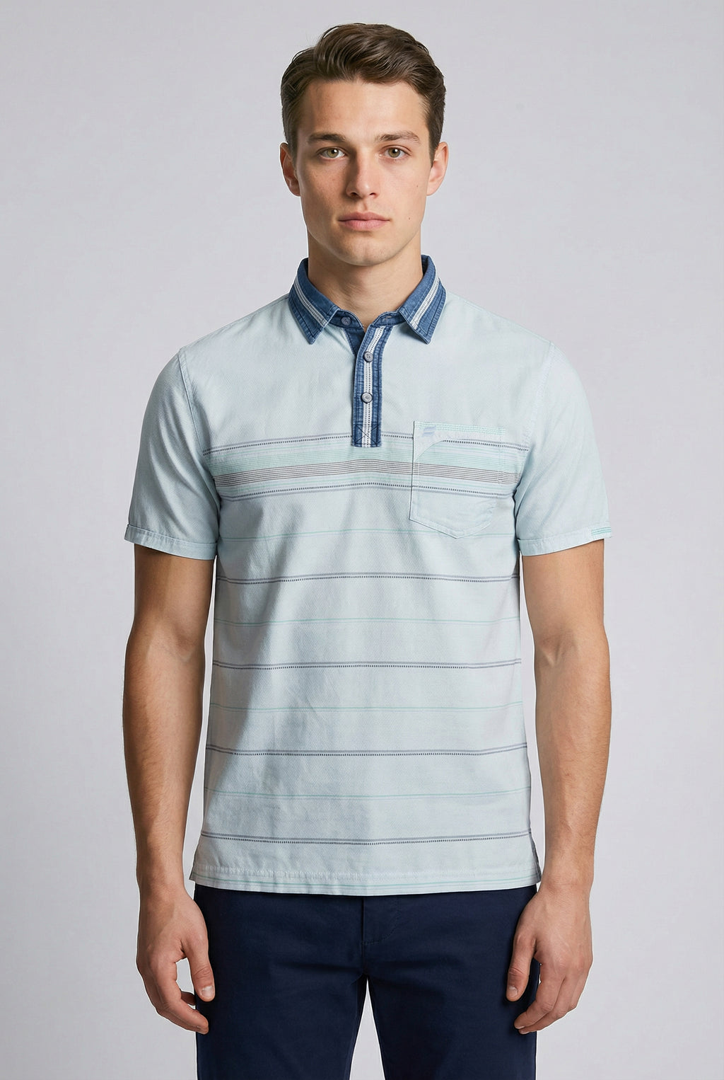 Kevin Ninan Stone washed polo shirt