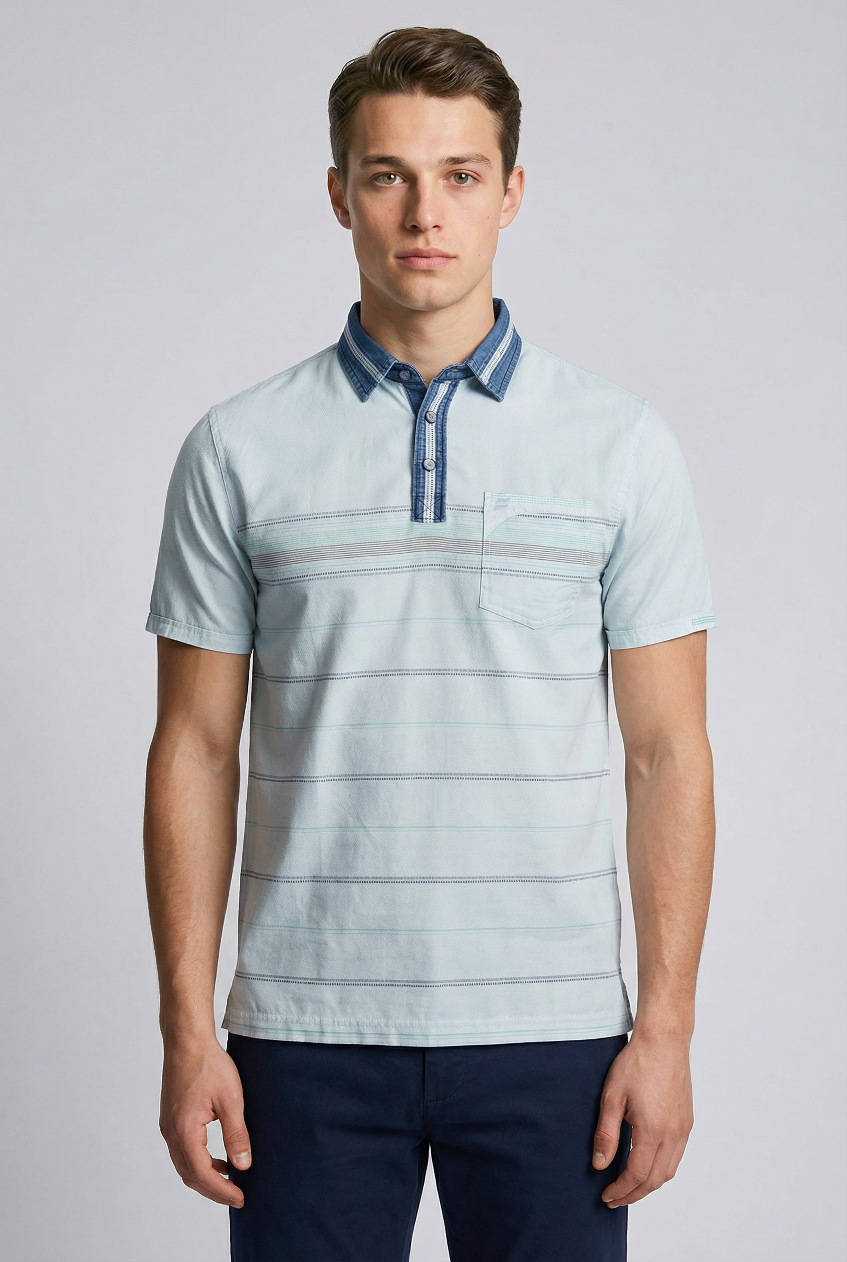 Kevin Ninan Stone washed polo shirt