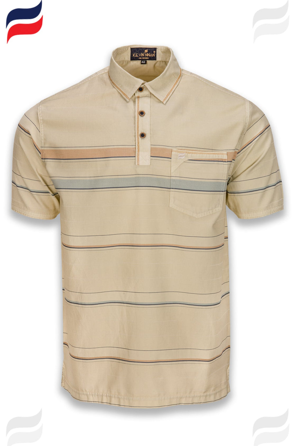 Kevin Ninan Pre-Washed Polo Shirt