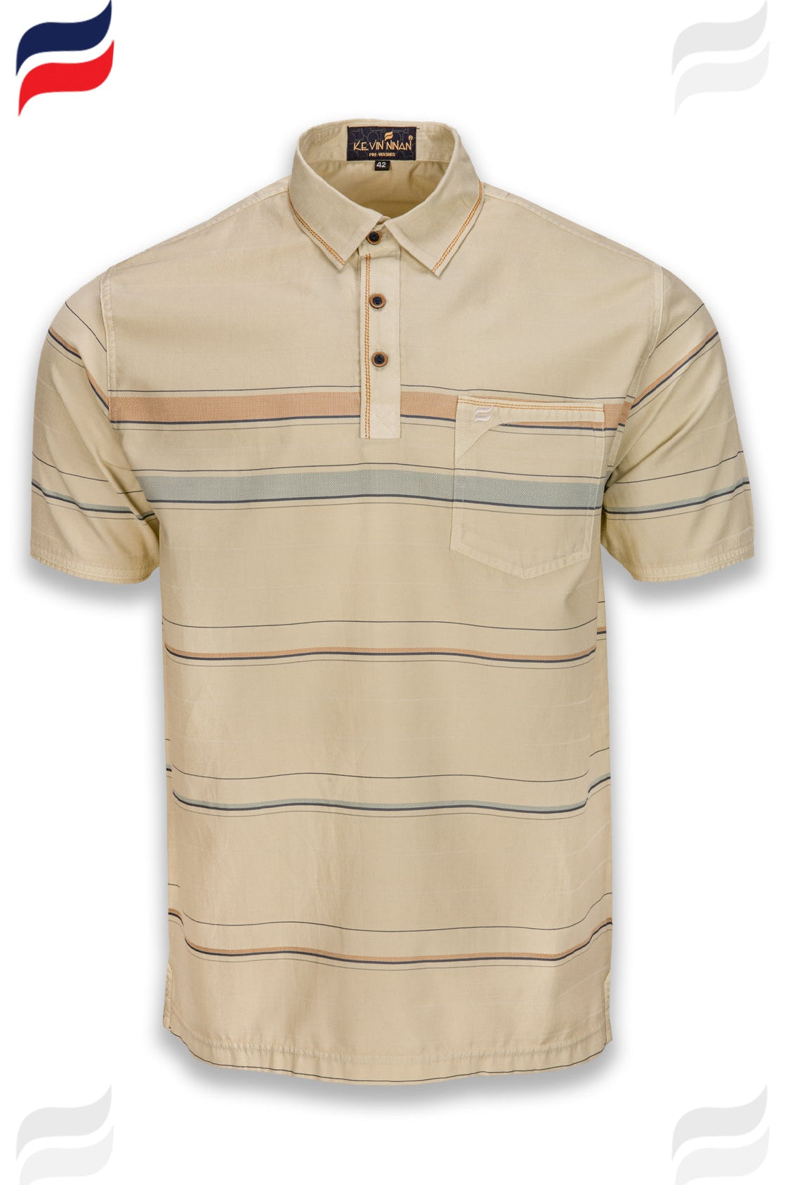 Kevin Ninan Pre-Washed Polo Shirt