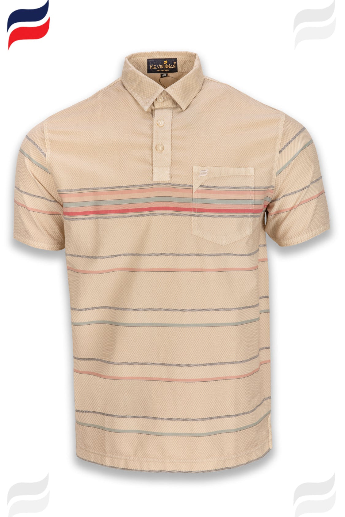 Kevin Ninan Pre-Washed Polo Shirt