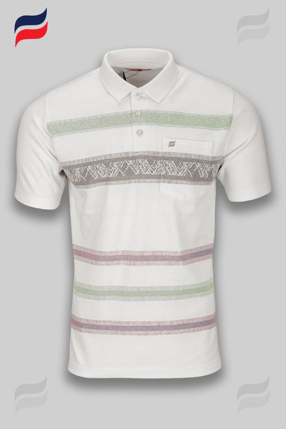 Kevin Ninan Striped Polo