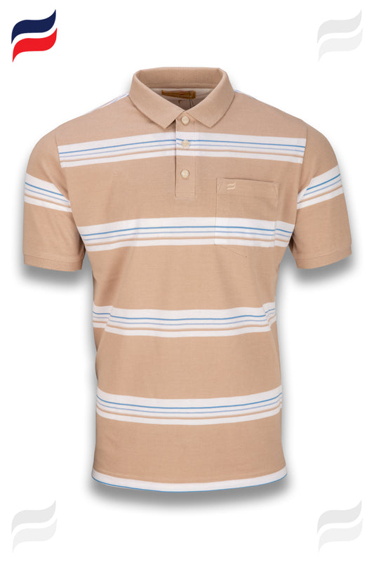 Kevin Ninan Striped Polo