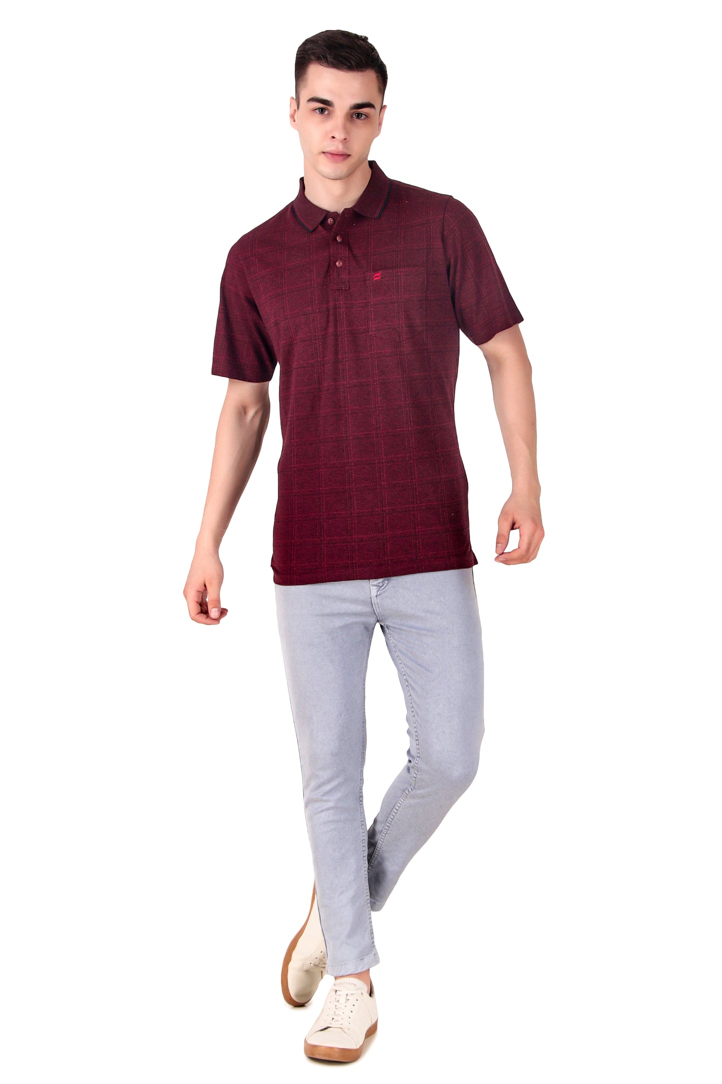 Kevin Ninan Jacquard Polo