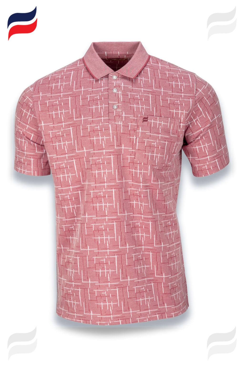 Kevin Ninan Jacquard Polo