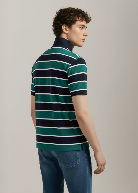 Kevin Ninan Striped Polo