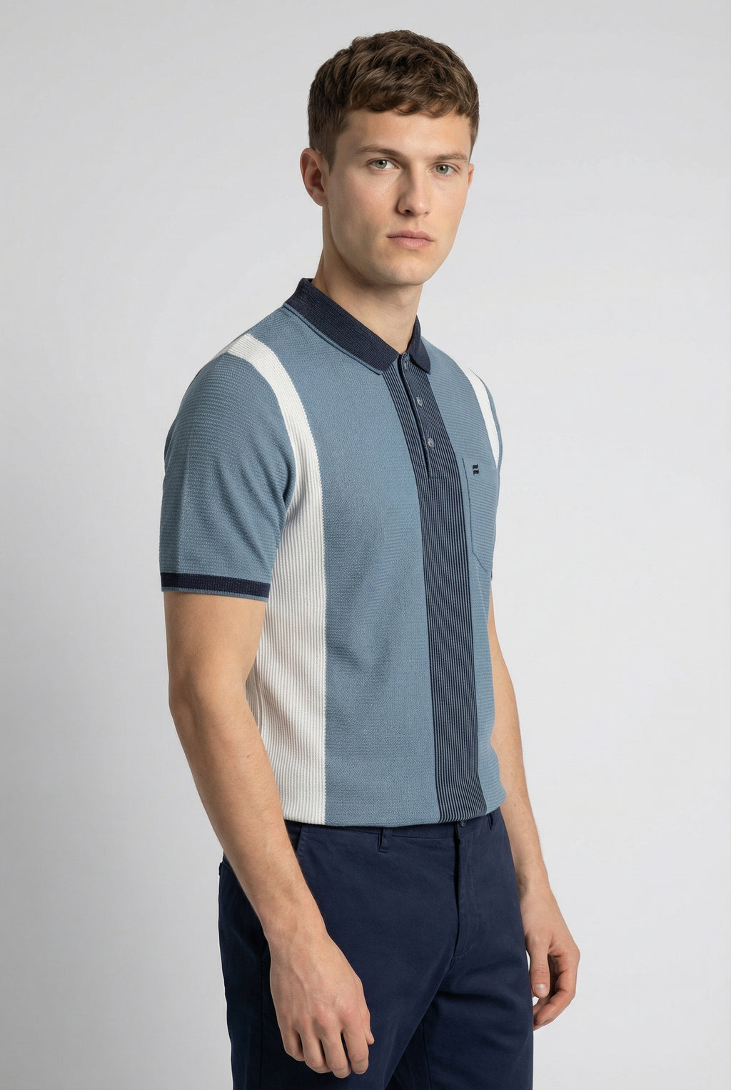 Striped Jacquard Polo