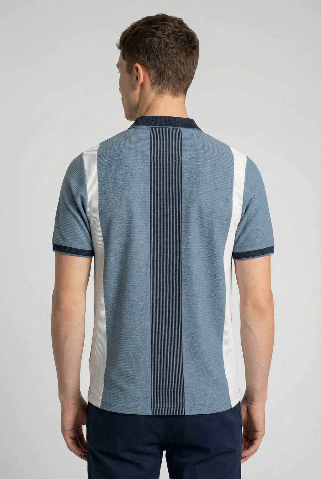 Striped Jacquard Polo