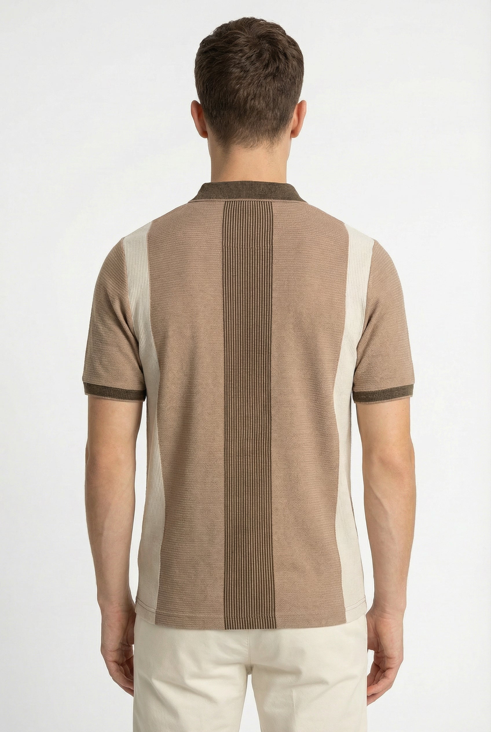 Striped Jacquard Polo