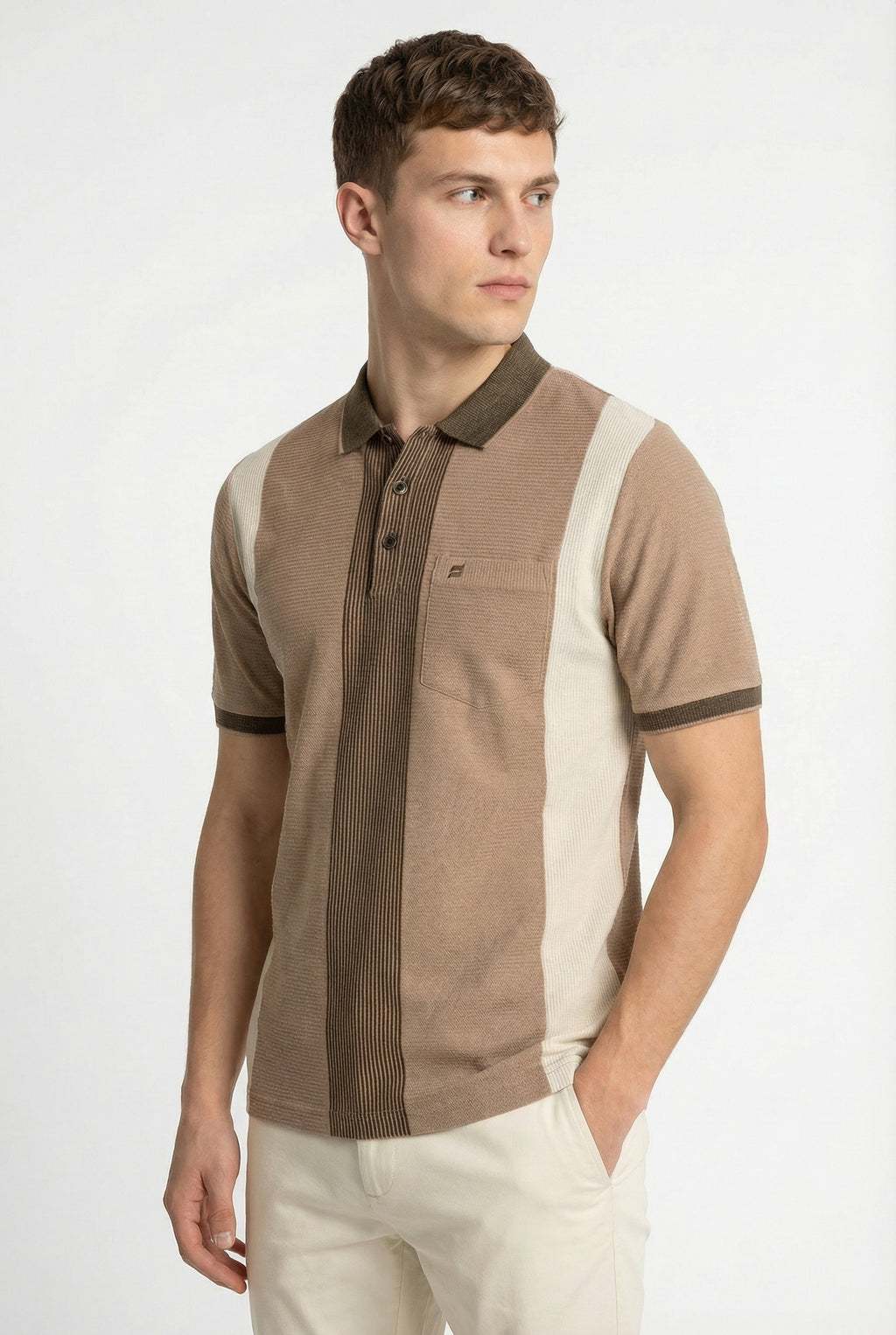 Striped Jacquard Polo