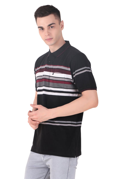 Kevin Ninan Striped Polo