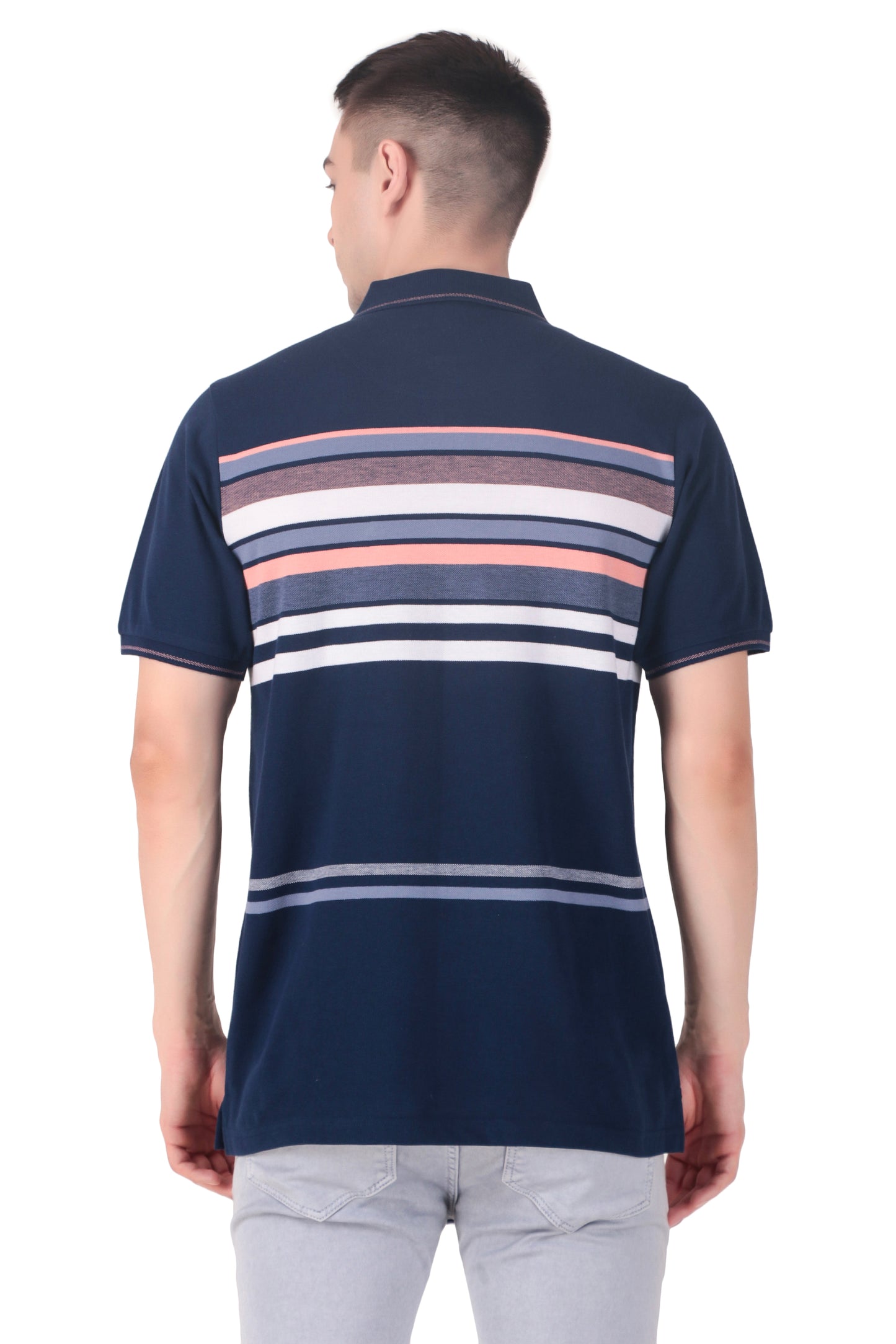 Kevin Ninan Striped Polo