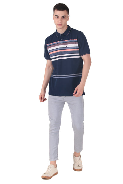 Kevin Ninan Striped Polo