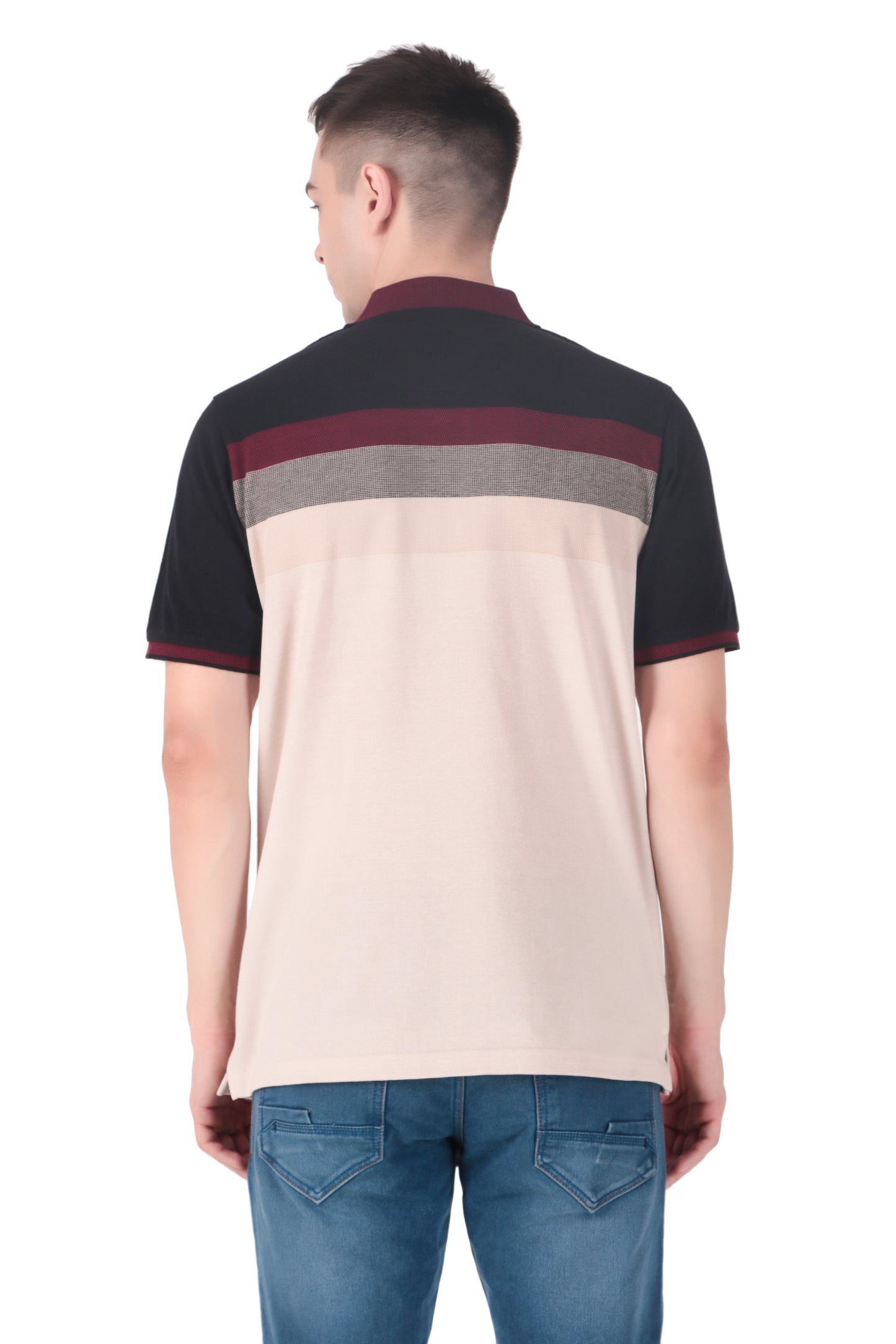 Kevin Ninan Striped Polo