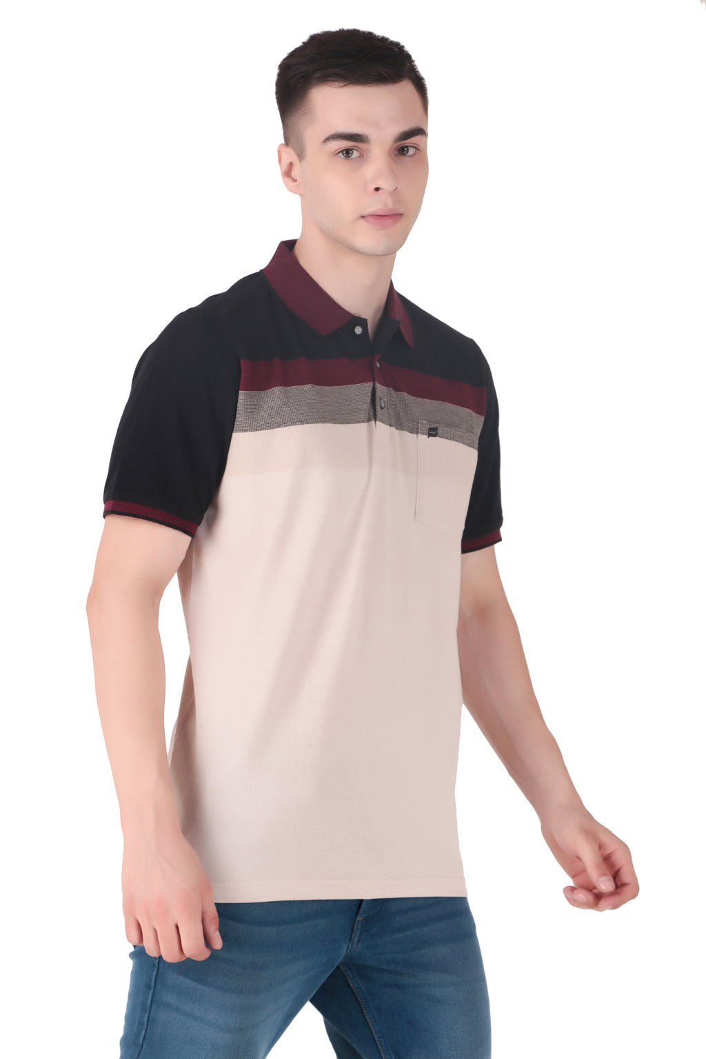 Kevin Ninan Striped Polo