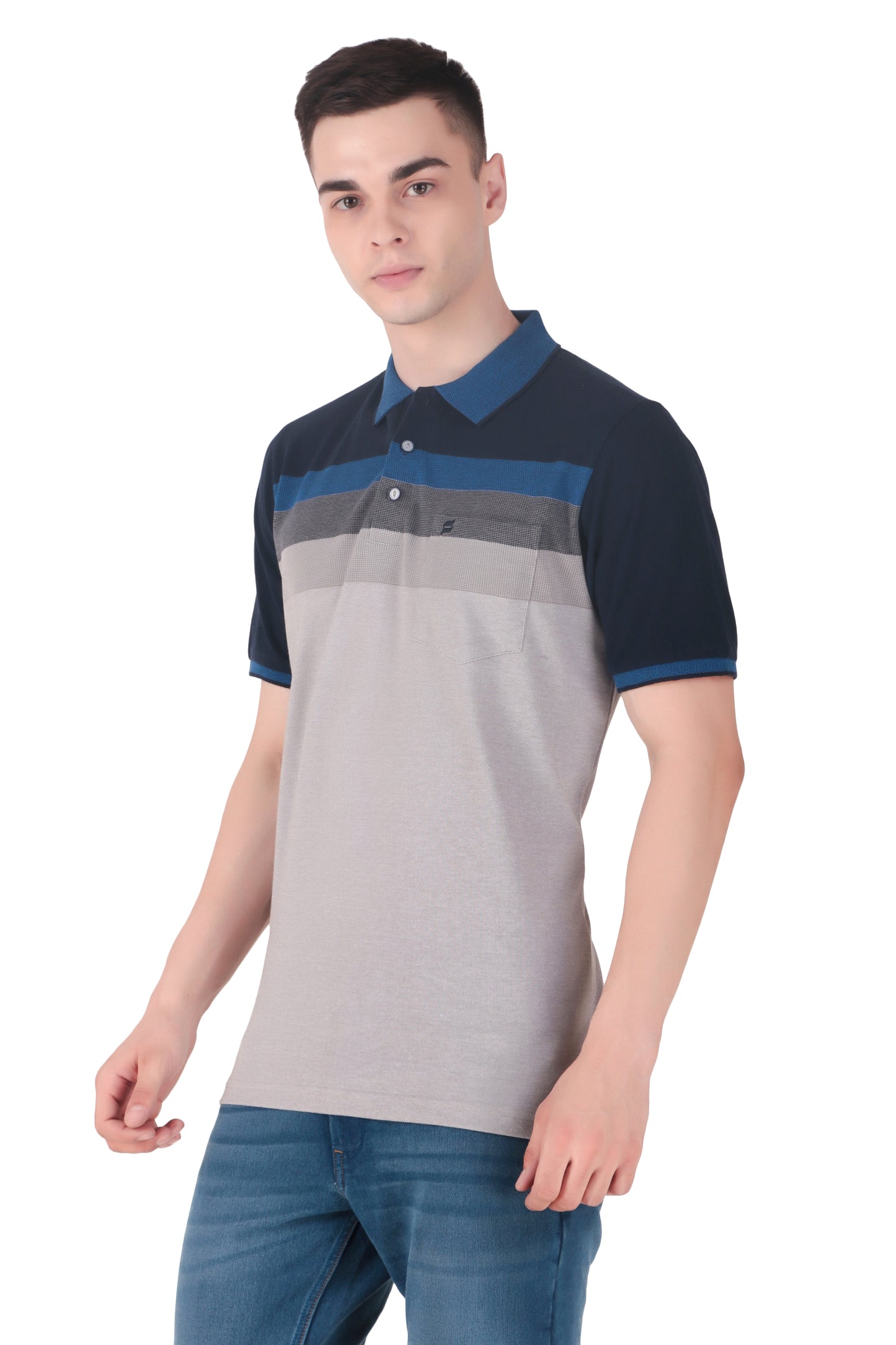 Kevin Ninan Striped Polo