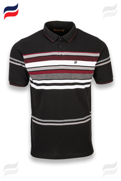 Kevin Ninan Striped Polo