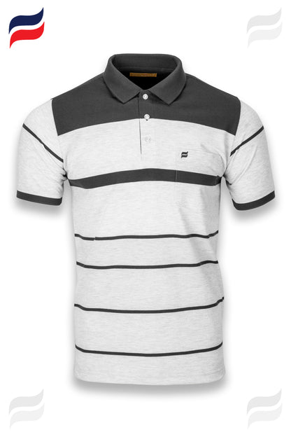 Kevin Ninan Striped Polo