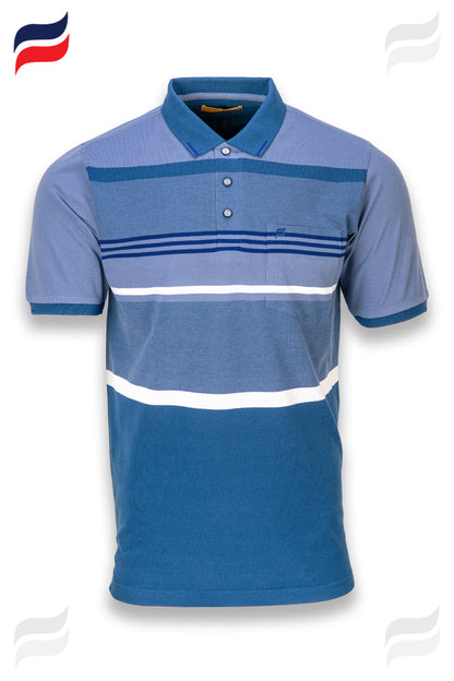 Kevin Ninan Striped Polo