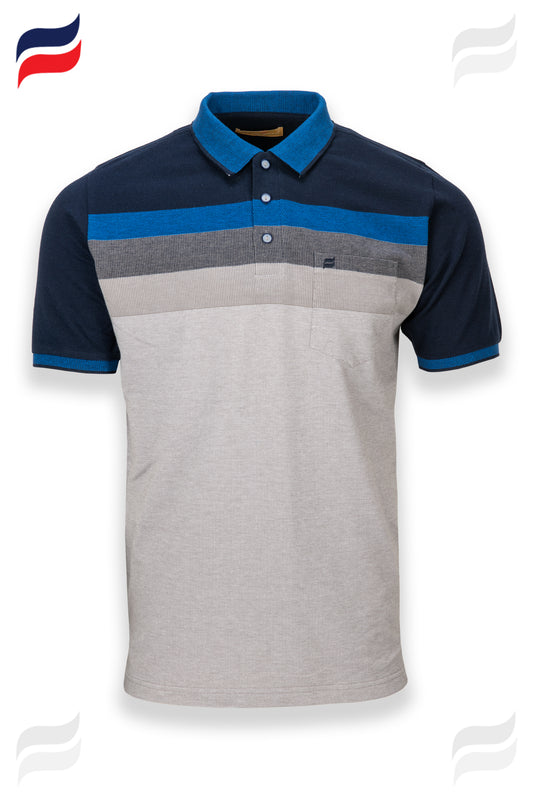 Kevin Ninan Striped Polo