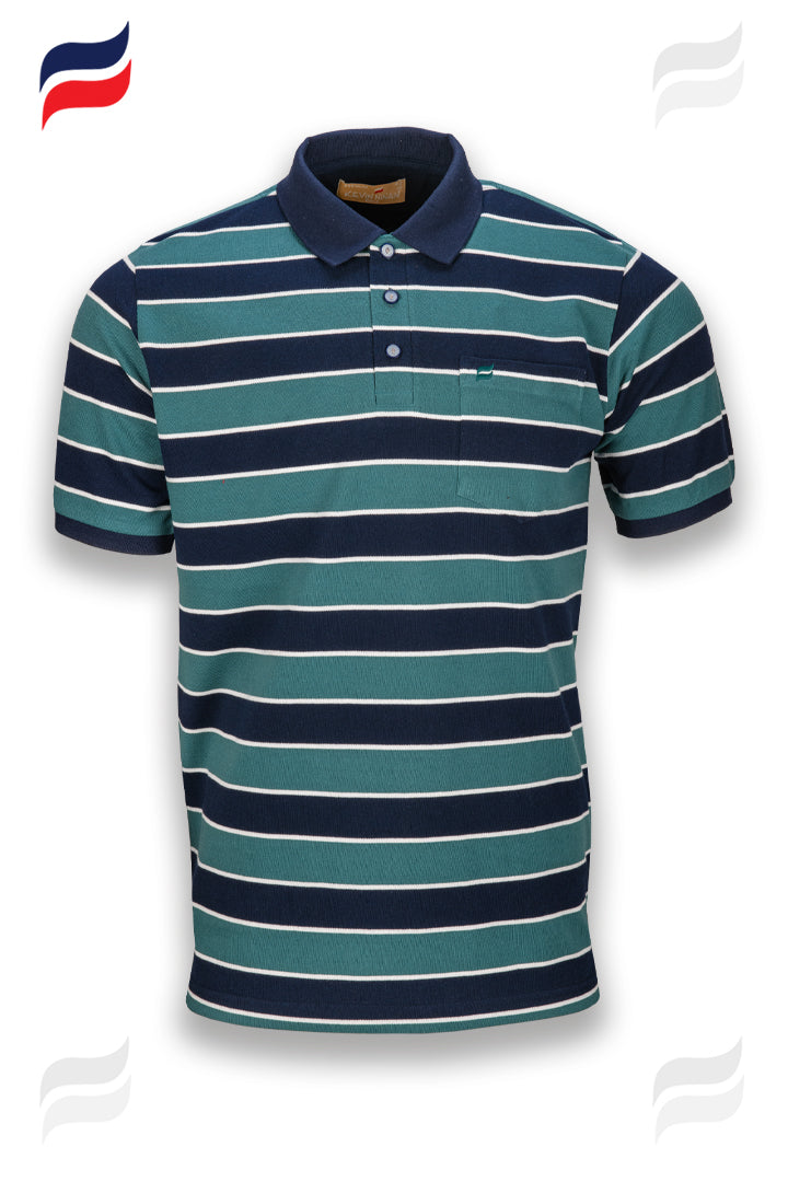 Kevin Ninan Striped Polo