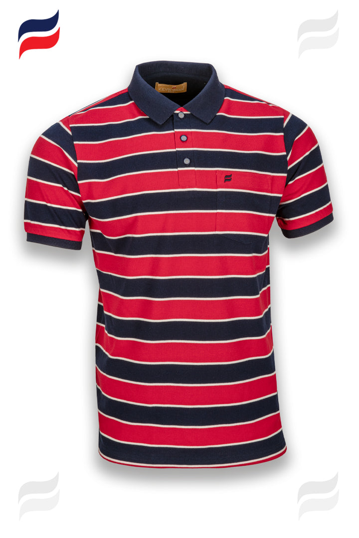 Kevin Ninan Striped Polo