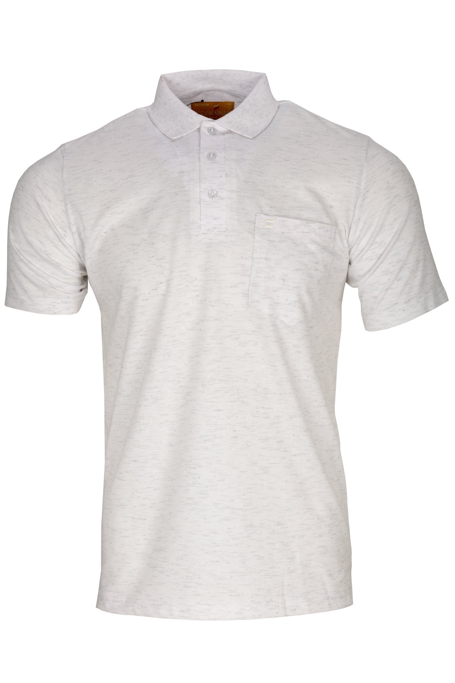 Kevin Ninan textured white basic polo